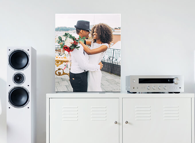 Wedding photo canvas print