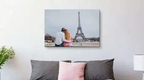 Canvas print used as home decor
