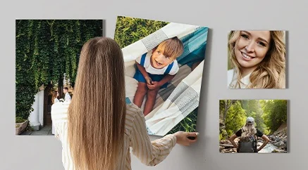 Custom canvas print close up